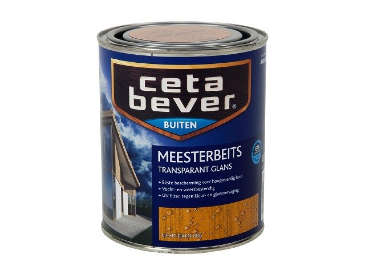 Ceta Bever Meesterbeits transparant Lichte eiken zijdeglans 750 ml